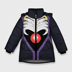 Куртка зимняя для девочки Overlord Momonga, цвет: 3D-светло-серый
