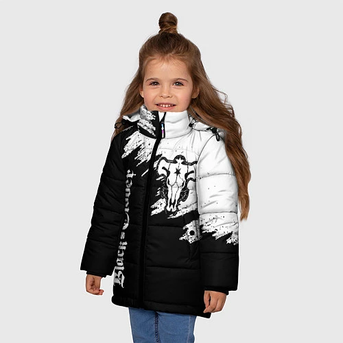Зимняя куртка для девочки ЧЁРНЫЙ КЛЕВЕР / 3D-Черный – фото 3