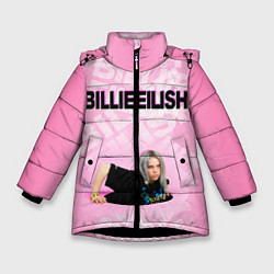 Куртка зимняя для девочки Billie Eilish: Pink Mood, цвет: 3D-черный