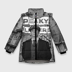 Куртка зимняя для девочки Peaky Blinders, цвет: 3D-светло-серый