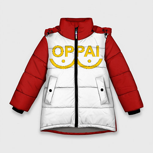 Зимняя куртка для девочки ONE PUNCH MAN / 3D-Светло-серый – фото 1