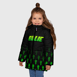 Куртка зимняя для девочки BILLIE, цвет: 3D-черный — фото 2