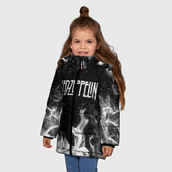 Куртка зимняя для девочки LED ZEPPELIN, цвет: 3D-черный — фото 2