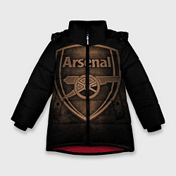 Куртка зимняя для девочки Arsenal, цвет: 3D-красный