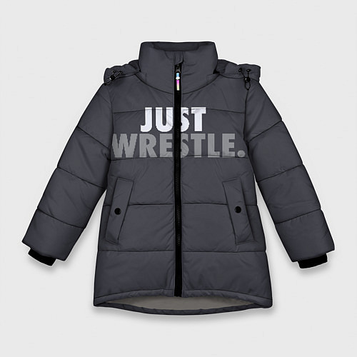 Зимняя куртка для девочки Just wrestle / 3D-Светло-серый – фото 1