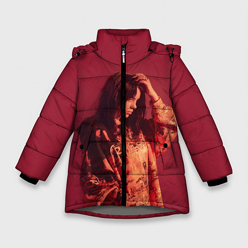 Зимняя куртка для девочки Billie Eilish / 3D-Светло-серый – фото 1