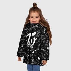 Куртка зимняя для девочки TWICE АВТОГРАФЫ, цвет: 3D-светло-серый — фото 2