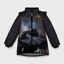 Куртка зимняя для девочки Batman, цвет: 3D-светло-серый