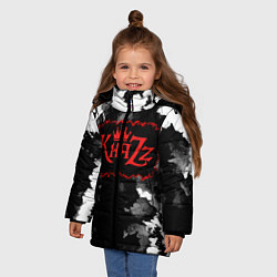Куртка зимняя для девочки Князь Анархия спина, цвет: 3D-черный — фото 2