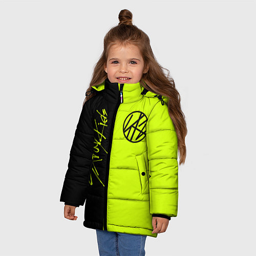 Зимняя куртка для девочки Stray Kids / 3D-Черный – фото 3