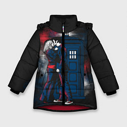 Куртка зимняя для девочки Doctor Who, цвет: 3D-красный