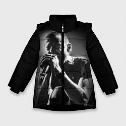 Куртка зимняя для девочки Chester Bennington Linkin Park, цвет: 3D-черный