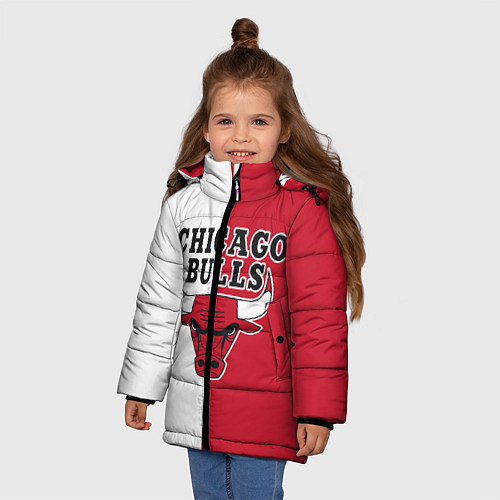 Зимняя куртка для девочки CHICAGO BULLS / 3D-Черный – фото 3