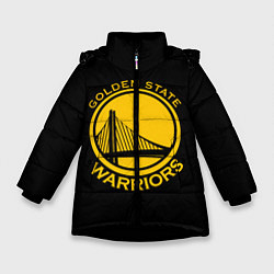 Куртка зимняя для девочки GOLDEN STATE WARRIORS, цвет: 3D-черный