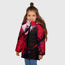 Куртка зимняя для девочки Токийский Гуль, цвет: 3D-светло-серый — фото 2