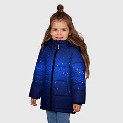 Куртка зимняя для девочки BLUE STARRY SKY, цвет: 3D-черный — фото 2