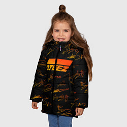 Куртка зимняя для девочки ATEEZ АВТОГРАФЫ, цвет: 3D-красный — фото 2