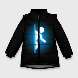 Куртка зимняя для девочки Portal, цвет: 3D-светло-серый