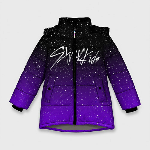 Зимняя куртка для девочки STRAY KIDS / 3D-Светло-серый – фото 1