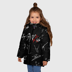 Куртка зимняя для девочки STRAY KIDS, цвет: 3D-светло-серый — фото 2