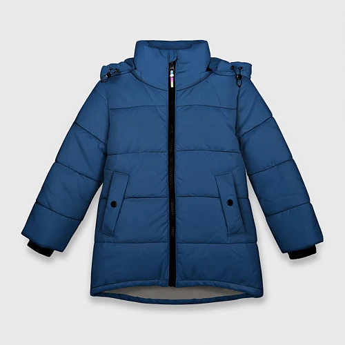 Зимняя куртка для девочки 19-4052 Classic Blue / 3D-Светло-серый – фото 1