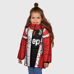Куртка зимняя для девочки King Juventus, цвет: 3D-черный — фото 2