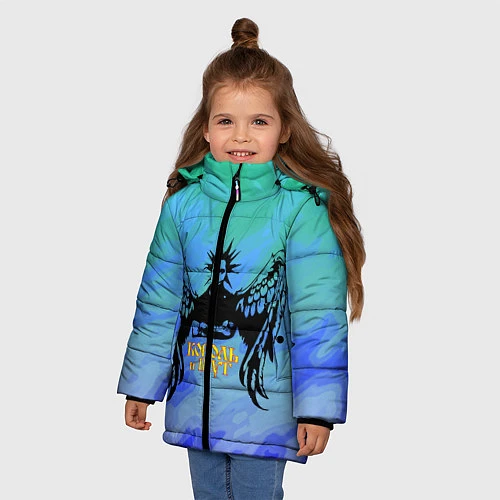 Зимняя куртка для девочки Король и Шут / 3D-Черный – фото 3