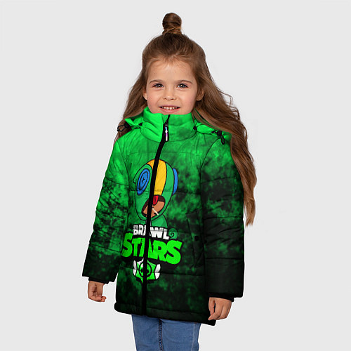Зимняя куртка для девочки BRAWL STARS LEON / 3D-Черный – фото 3