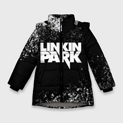 Куртка зимняя для девочки Linkin Park, цвет: 3D-светло-серый