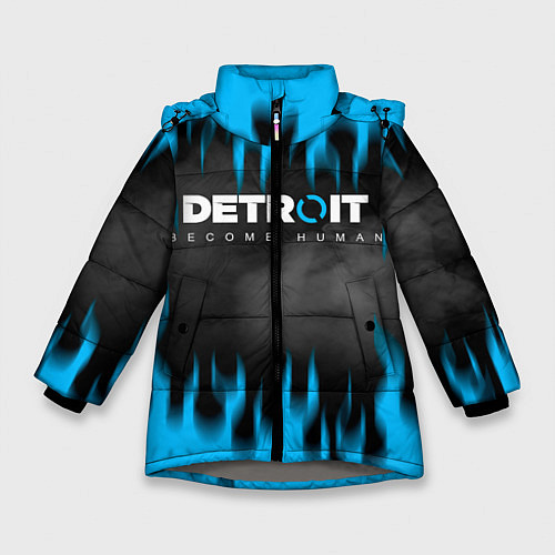 Зимняя куртка для девочки DETROIT: BECOME HUMAN / 3D-Светло-серый – фото 1