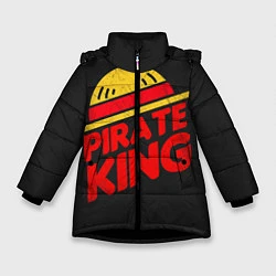 Куртка зимняя для девочки One Piece Pirate King, цвет: 3D-черный