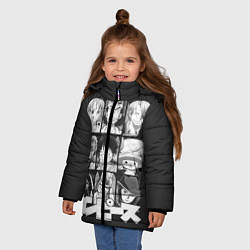 Куртка зимняя для девочки One Piece, цвет: 3D-черный — фото 2
