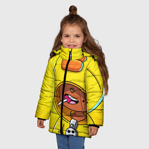 Зимняя куртка для девочки BRAWL STARS SALLY LEON / 3D-Черный – фото 3