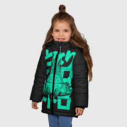 Куртка зимняя для девочки Мой сосед Тоторо, цвет: 3D-черный — фото 2