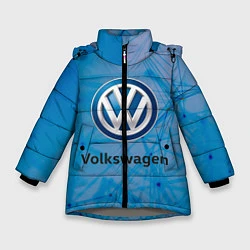 Куртка зимняя для девочки Фольцваген, цвет: 3D-светло-серый