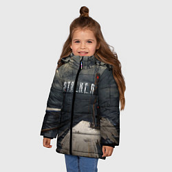 Куртка зимняя для девочки НОВЫЙ СТАЛКЕР, цвет: 3D-черный — фото 2