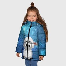 Куртка зимняя для девочки Овечка, цвет: 3D-светло-серый — фото 2