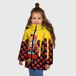 Куртка зимняя для девочки BRAWL STARS MAX, цвет: 3D-черный — фото 2