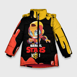 Куртка зимняя для девочки BRAWL STARS MAX, цвет: 3D-красный