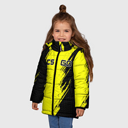 Куртка зимняя для девочки Counter Strike, цвет: 3D-светло-серый — фото 2