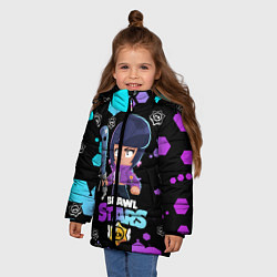 Куртка зимняя для девочки BRAWL STARS BIBI, цвет: 3D-черный — фото 2