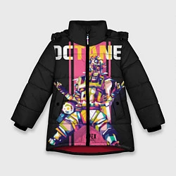 Куртка зимняя для девочки Apex Legends Octane, цвет: 3D-красный