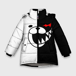 Куртка зимняя для девочки MONOKUMA КАПЮШОН, цвет: 3D-светло-серый
