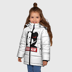 Куртка зимняя для девочки Monokuma, цвет: 3D-светло-серый — фото 2