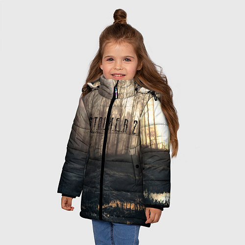 Зимняя куртка для девочки STALKER 2 / 3D-Черный – фото 3