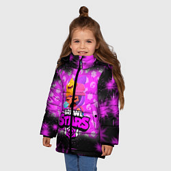 Куртка зимняя для девочки BRAWL STARS:SANDY, цвет: 3D-черный — фото 2