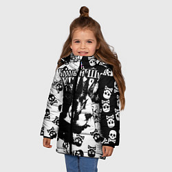 Куртка зимняя для девочки Король и Шут, цвет: 3D-светло-серый — фото 2
