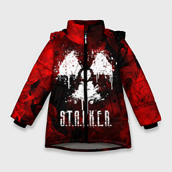 Куртка зимняя для девочки STALKER 2, цвет: 3D-светло-серый