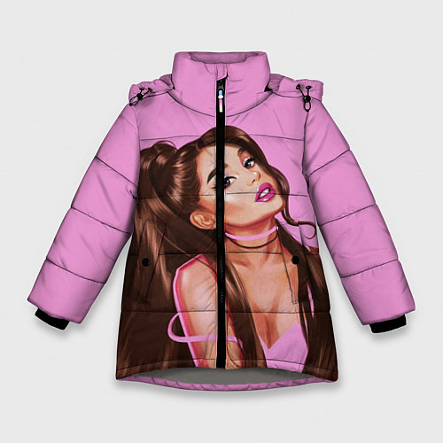 Зимняя куртка для девочки Ariana Grande Ариана Гранде / 3D-Светло-серый – фото 1