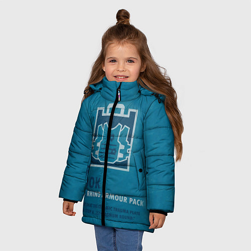 Зимняя куртка для девочки Rook R6s / 3D-Черный – фото 3